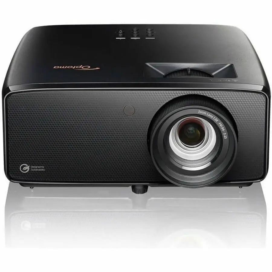 Optoma DuraCore UHZ36 4K UHD Laser DLP Projector for Home Entertainment and Sports