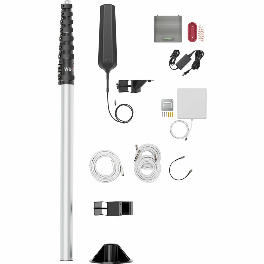 WeBoost Work Site Signal Booster - Mobile Office Cell Signal Amplifier for Job Site Trailers with 24 ft Telescoping Pole