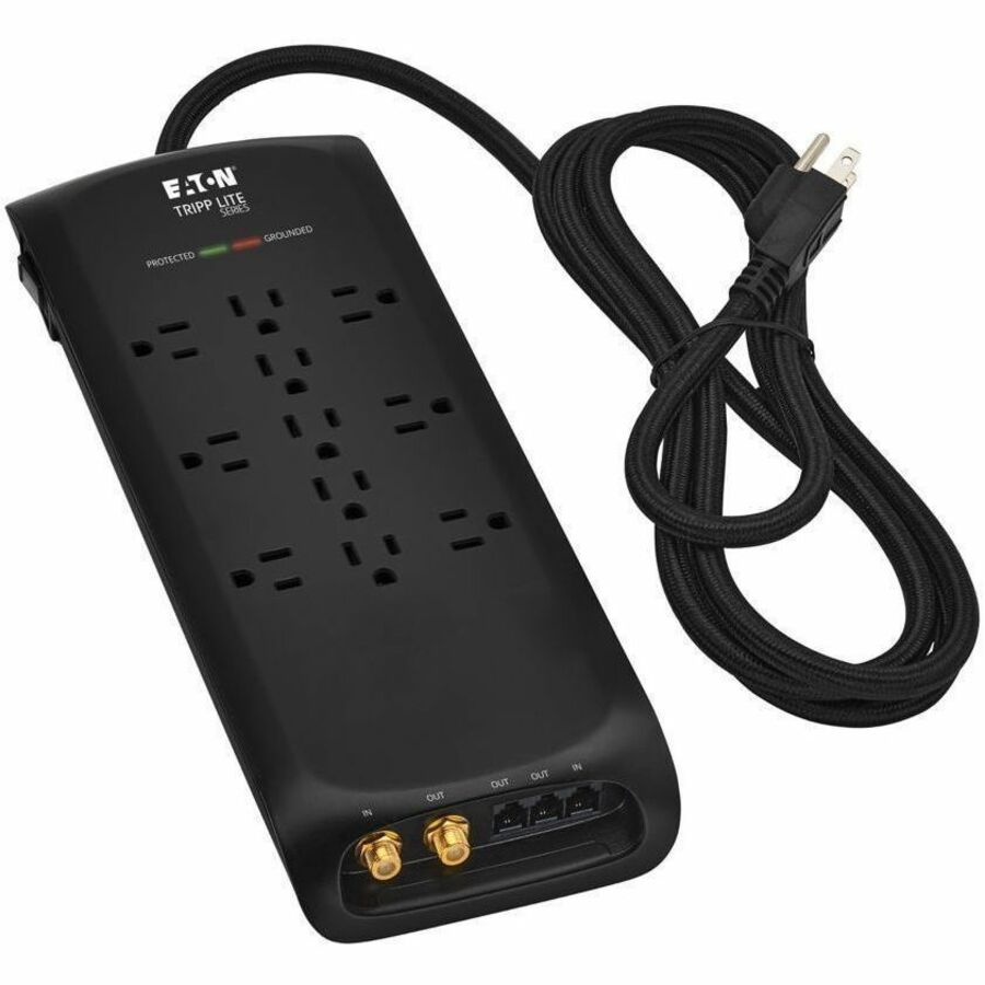Eaton Tripp Lite Series Protect It! TLP118DBTELTV 11-Outlet Surge Protector with USB Charging