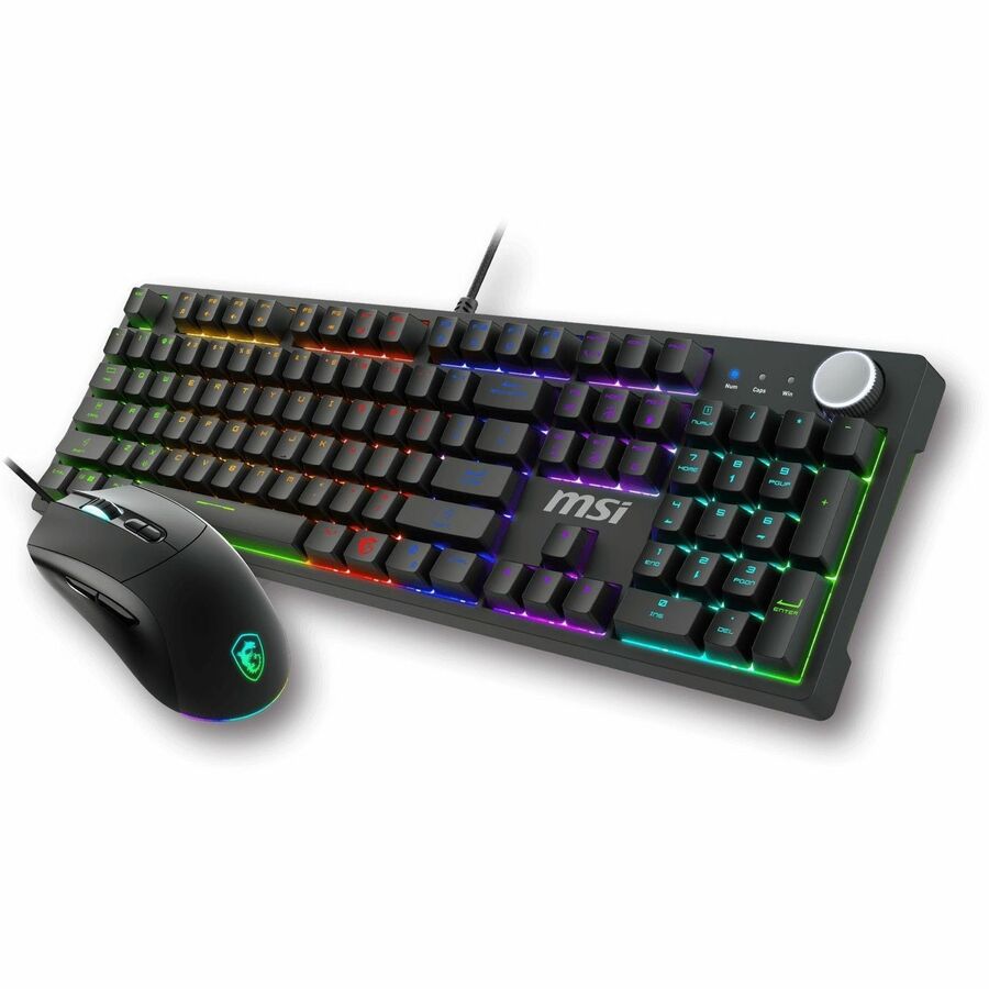 MSI GK320 Combo Red US Gaming Keyboard & Mouse with Mechanical Linear Switches and Customizable Features