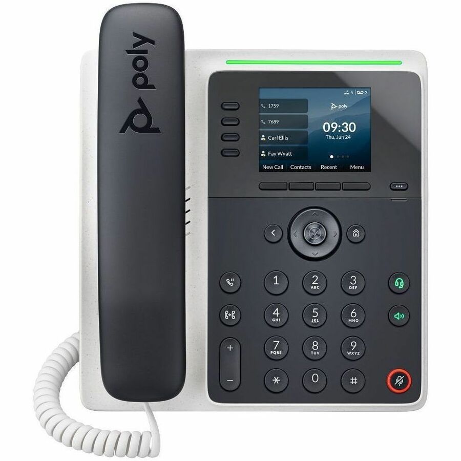 HPI SOURCING - NEW Edge E220 IP Desk Phone with Microban Antimicrobial Protection and Multi-Position Stand