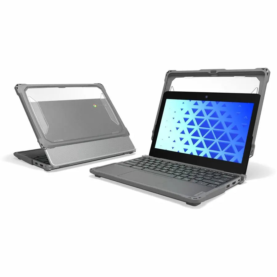MAXCases Extreme Shell-F3 Slide Chromebook Case for Lenovo 100e G5 11.6" - Clear with Dual TPU Layers and Impact Protection