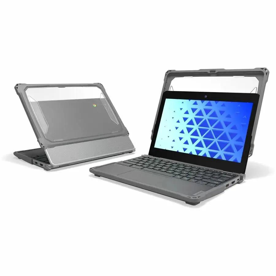 MAXCases Extreme Shell-F3 Slide Chromebook Case for Lenovo 100e G5 11.6" - Clear with Dual TPU Layers and Impact Protection by MAXCases