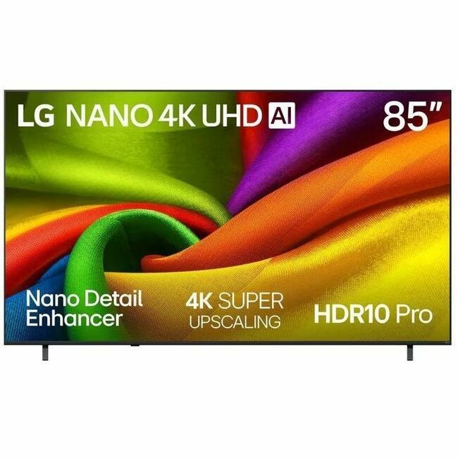 LG NU85 85NU850BPUA 84.5-Inch 4K UHD Smart LED-LCD TV with Nano Detail Enhancer and AI Upscaling