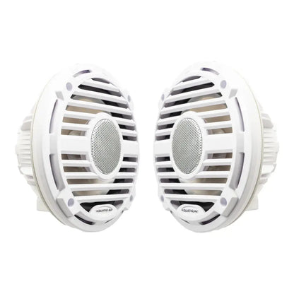 Aquatic AV PRO Classic 6.5 Inch Waterproof RGB Marine Speakers - White
