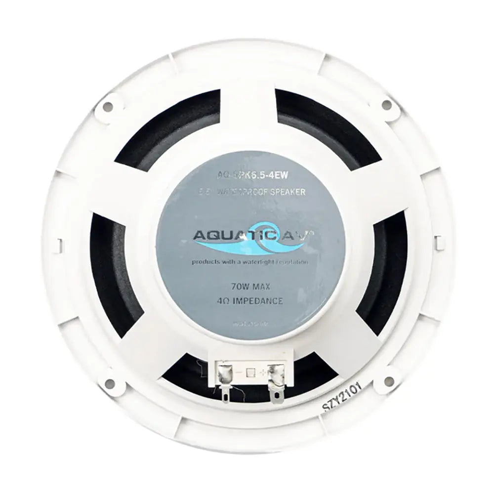 Aquatic AV EC121 6.5-Inch Economy Marine Speakers - White, Waterproof and High-Performance