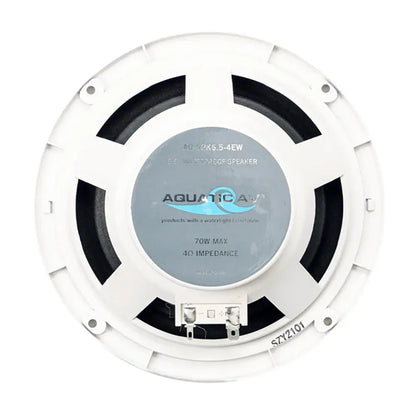 Aquatic AV EC121 6.5-Inch Economy Marine Speakers - White, Waterproof and High-Performance