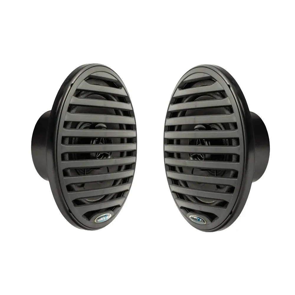 Aquatic AV EC122 6.5-Inch Economy Waterproof Marine Speakers - Black (Pair)