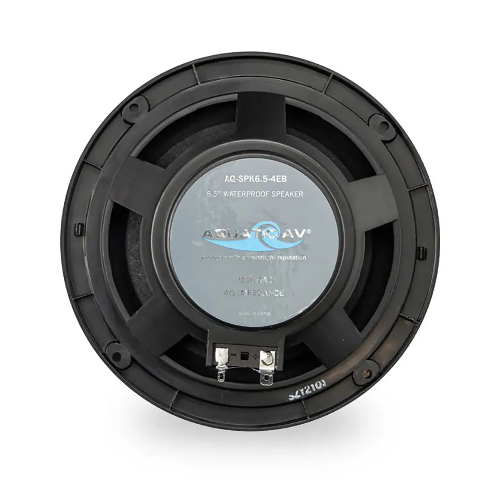 Aquatic AV EC122 6.5-Inch Economy Waterproof Marine Speakers - Black (Pair)