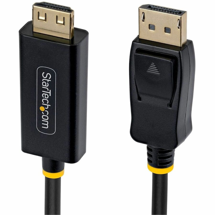 StarTech.com 3m DisplayPort to HDMI Adapter Cable with Gripping Connector, 4K 60Hz HDR, Uni-directional DP to HDMI Video Converter