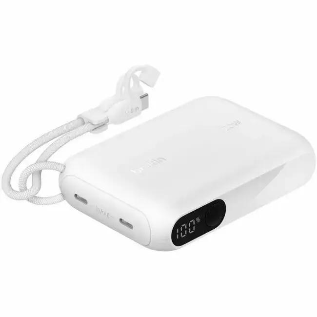 Belkin BoostCharge Power Bank 10K with Display – Portable 10000mAh External Battery for Apple, Google, and Samsung Devices by Belkin International, Inc