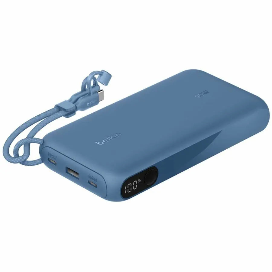 Belkin BoostCharge Power Bank 20K with Display – Portable 20,000mAh Battery Pack for Nintendo Switch and Apple Devices