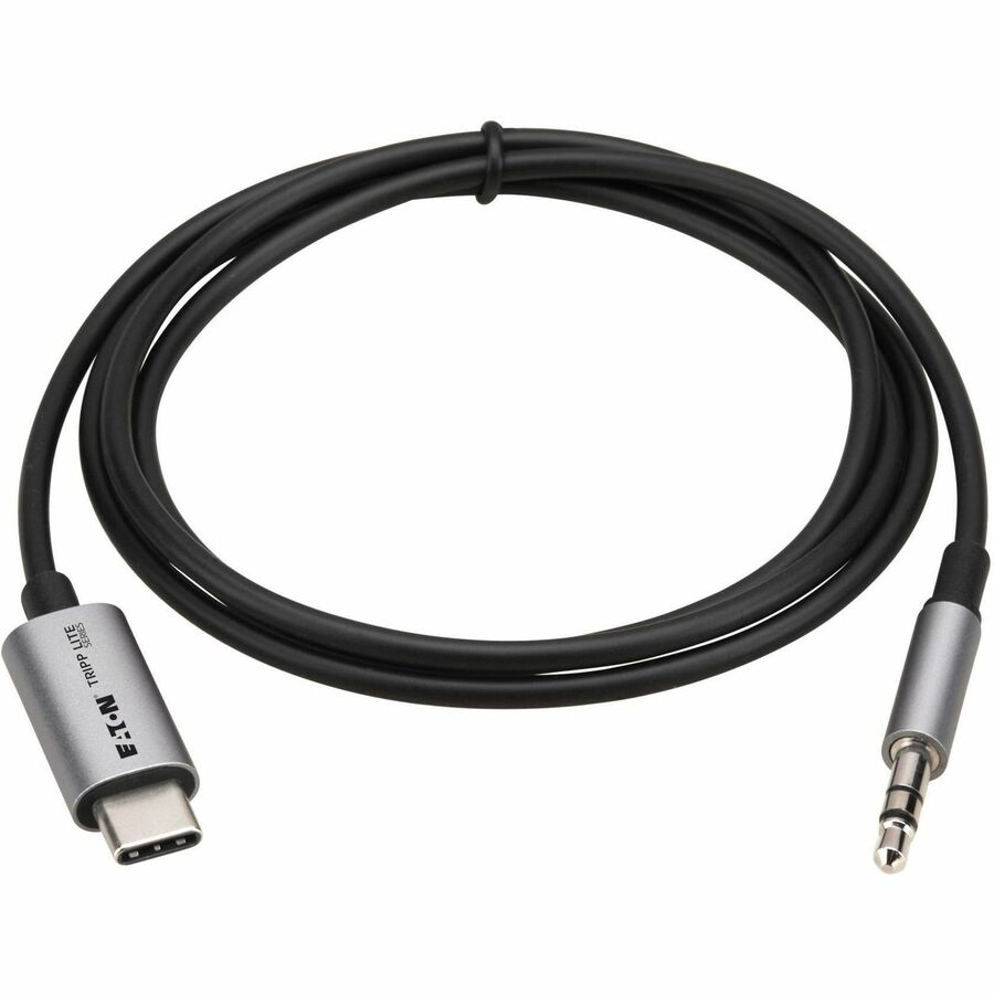 Tripp Lite U437-MM1-03 USB-C to 3.5 mm Headphone Jack Adapter Cable, 3 ft.