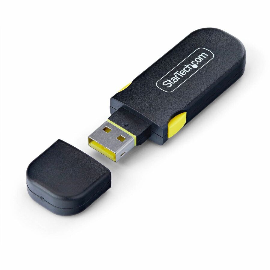 StarTech.com USB-A Port Blocker Key with 4 Locking Dust Cover Plugs for Laptops and Computers