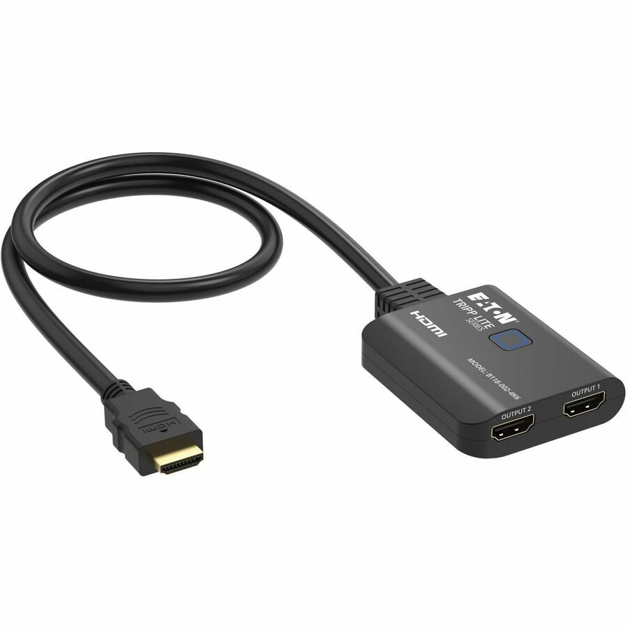Tripp Lite B118-002-4K6 2-Port HDMI Splitter, 4K 60Hz HDR