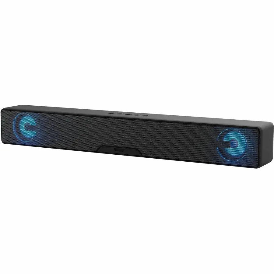 Supersonic SC-1423SB 17.6-Inch Portable Bluetooth Soundbar with RGB Lights and FM Radio