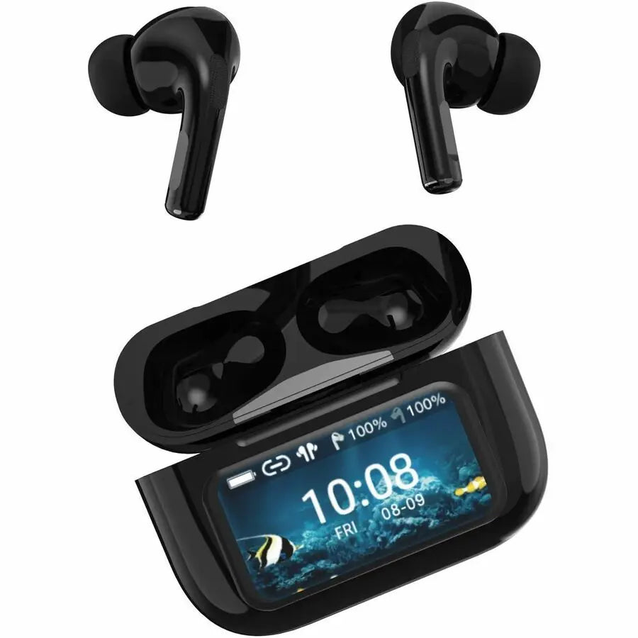 IQ Sound IQ-341ANC-BLACK True Wireless Bluetooth Earbuds with Noise Cancellation and Touch Controls