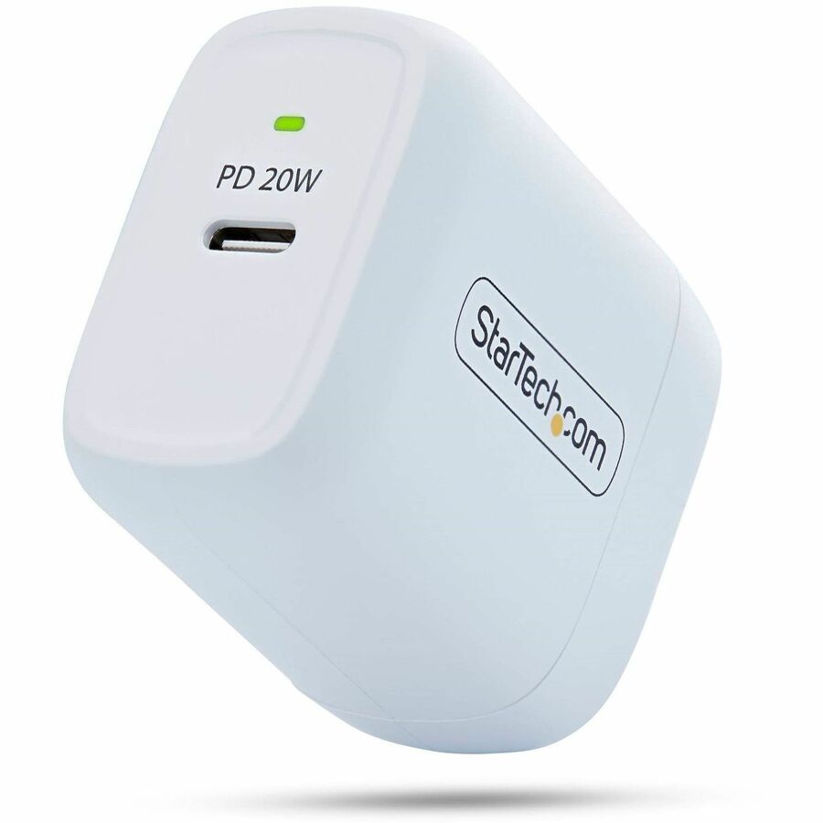 StarTech.com 20W USB-C Wall Charger with Power Delivery for Apple and Samsung Devices