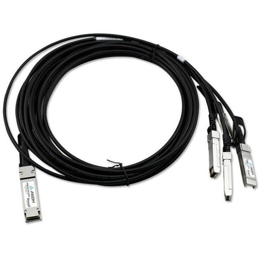 Axiom Q40P-AR-AB-4XSFP-3M-AX 40G QSFP+ to 4x SFP+ Passive Copper DAC Cable, Arista and Aruba Compatible