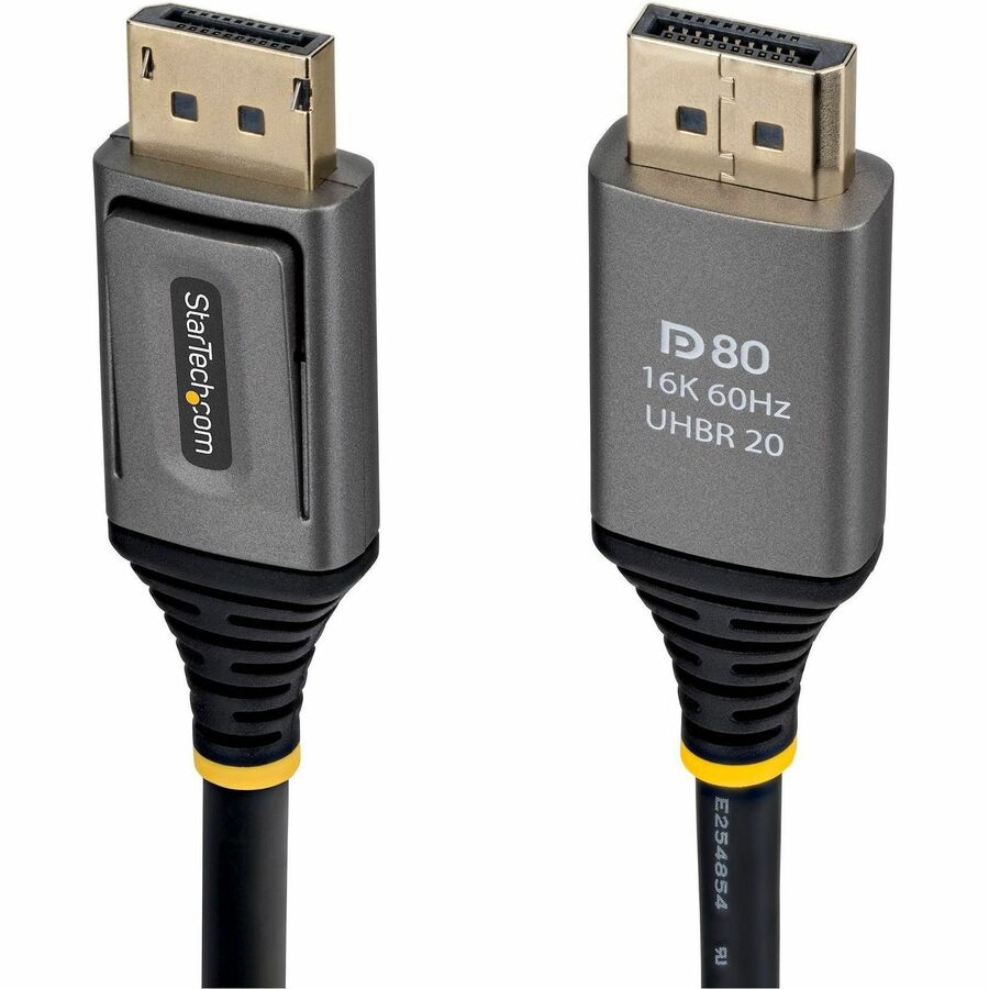StarTech.com 6ft DisplayPort 2.1 Cable DP80 – VESA Certified 10K/8K UHD Support for High-Resolution Monitors and Workstations