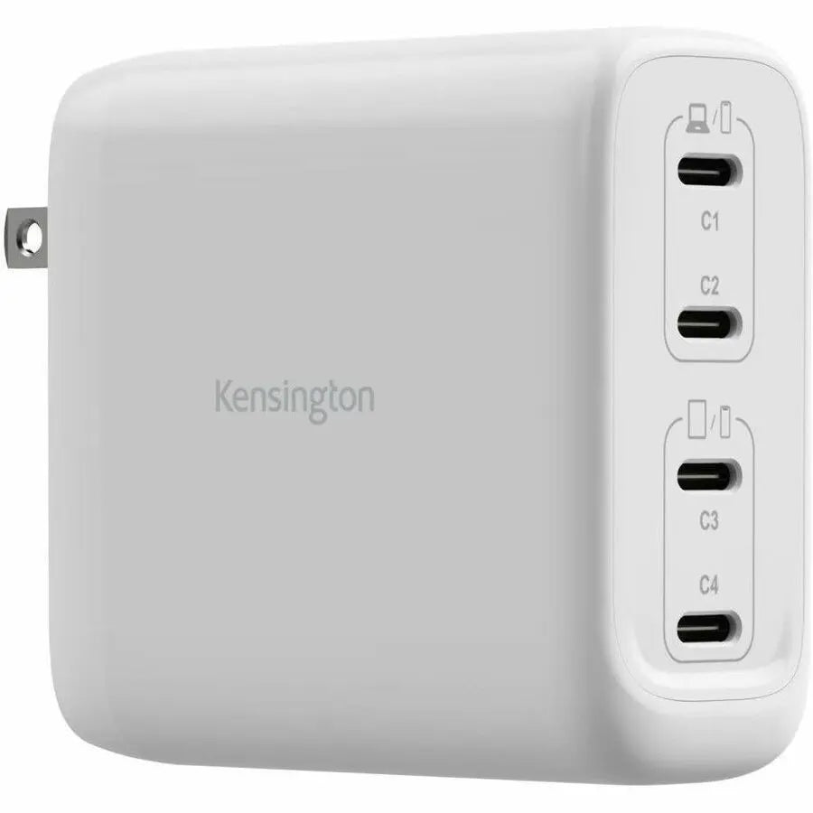 Kensington 140W USB-C GaN Power Adapter with 4 Ports – Fast Charging for Laptops, Tablets, and Smartphones