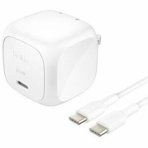 Belkin 65W USB-C AC Adapter with Cable, WCA011MWH-B6