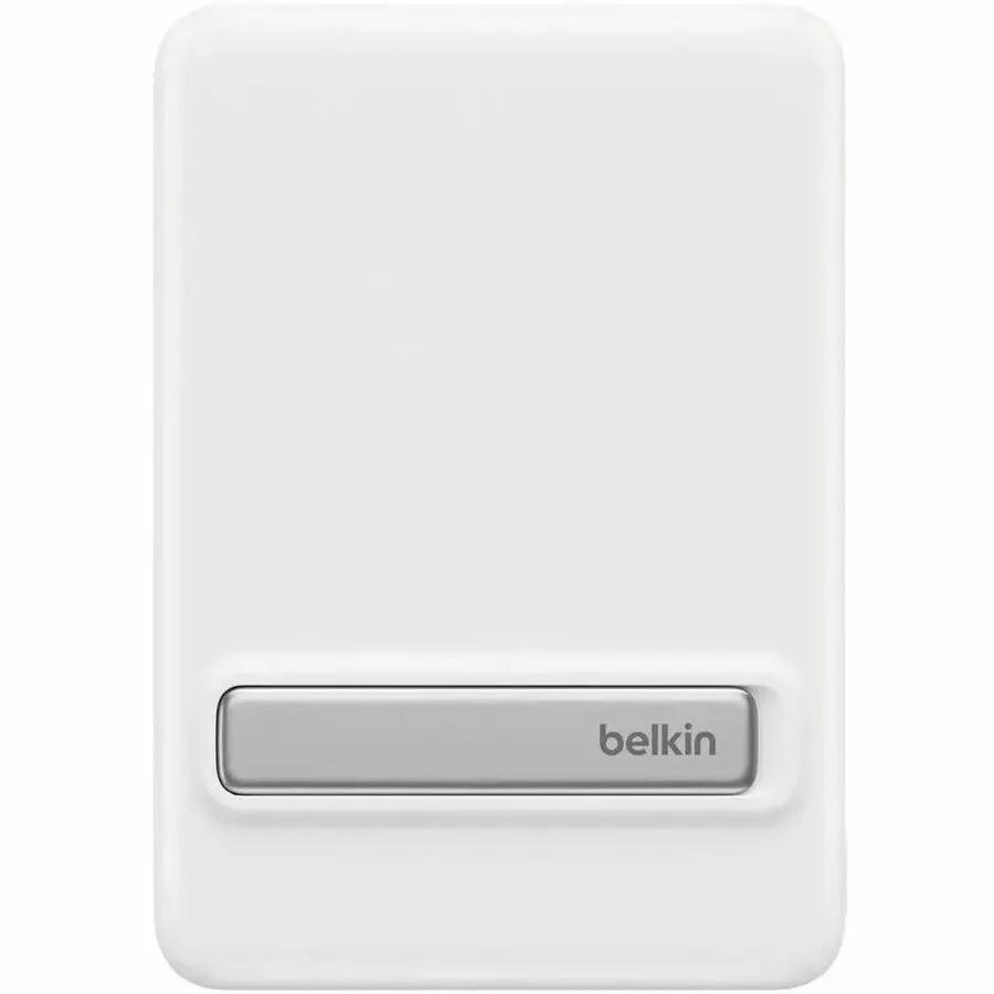 Belkin BoostCharge Slim Magnetic Power Bank 5K with Qi2 – Portable Wireless Charger with Kickstand, 15W/20W Fast Charging, TSA Compliant, White by Belkin International, Inc