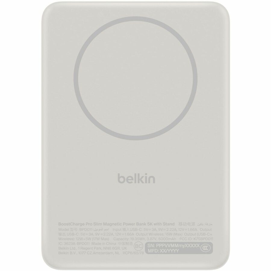 Belkin BoostCharge 5000mAh Magnetic Power Bank with Stand for iPhone and Pixel Devices