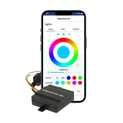 Aquatic AV RG155R1 Universal RGB Controller for Vibrant Lighting and Music Sync