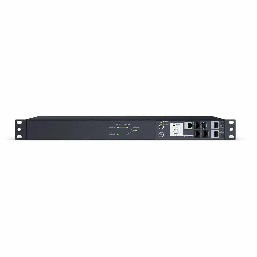 CyberPower PDU44001G Single Phase 100-120V 15A Switched ATS Power Distribution Unit