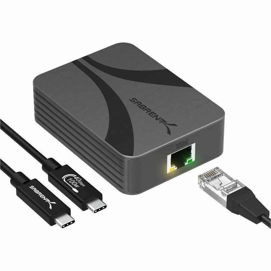 Sabrent NT-P10G USB4 to 10GbE Portable Network Adapter