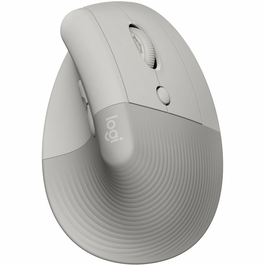 Logitech Lift Vertical Ergonomic Mouse – Wireless Bluetooth & Logi Bolt, Quiet Clicks, Sand