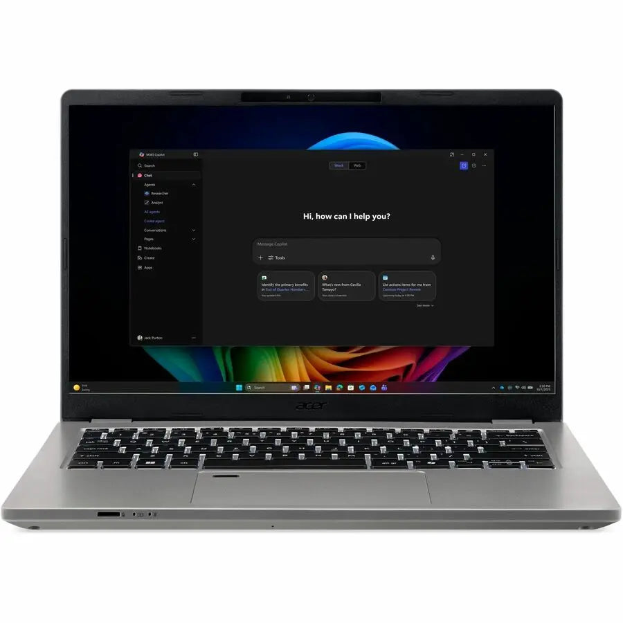 Acer TravelMate P4 14 AI TMP414-56-54N2 Notebook with Core Ultra 5 Processor and WUXGA Display
