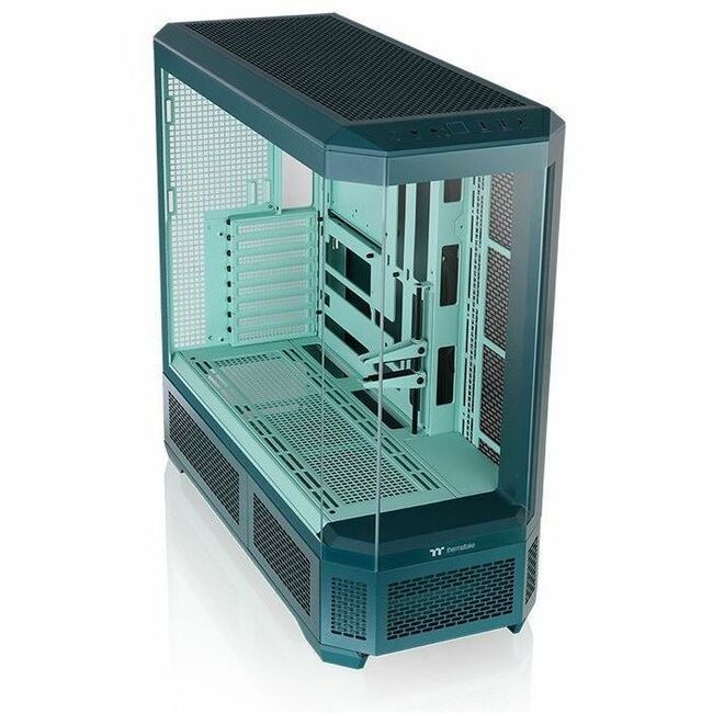 Thermaltake View 600 TG Transformative Teal Full Tower Chassis with Tempered Glass Panels and LCD Display