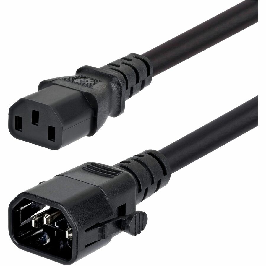StarTech.com C14LC1314G15ABK10FT 10 ft Locking C14 to C13 Power Extension Cord