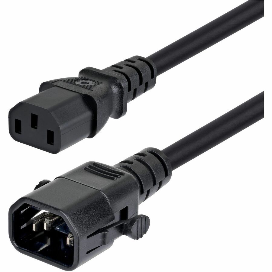 StarTech.com C14LC1318G10ABK6FT 6 ft Locking C14 to C13 Power Extension Cord