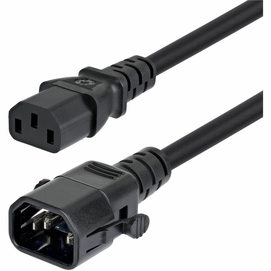 StarTech.com C14LC1318G10ABK10FT 10 ft Locking C14 to C13 Power Extension Cord