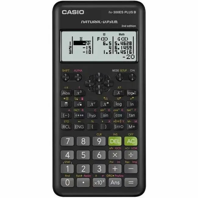 Casio fx-300ES Plus B 2nd Edition Scientific Calculator with Dual Power and 262 Functions