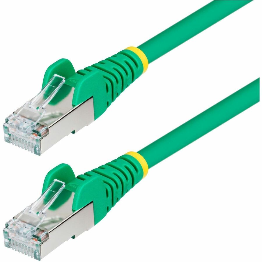 StarTech.com NLGN-3F-CAT6A-PATCH Cat6a Shielded Snagless Ethernet Cable, Green, LSZH