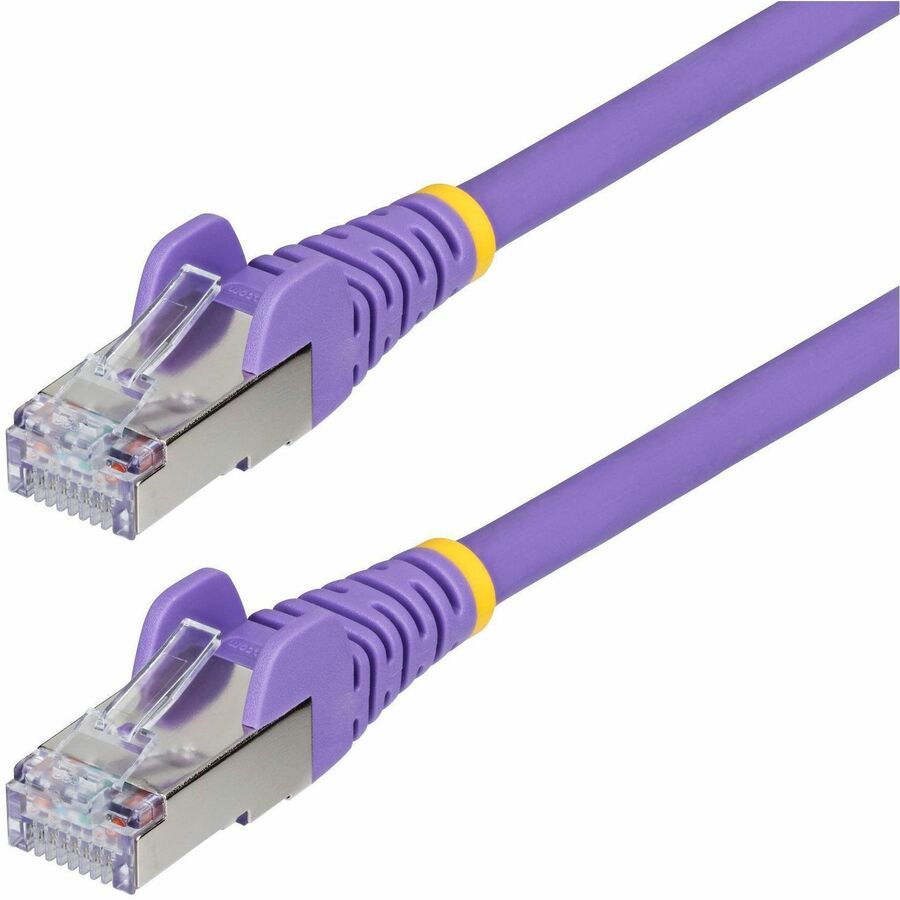 StarTech.com NLPL-3F-CAT6A-PATCH Cat6a Shielded Snagless Ethernet Cable, Purple, LSZH