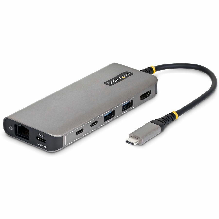 StarTech.com USB-C to HDMI Multiport Adapter with 140W Power Delivery and Gigabit Ethernet