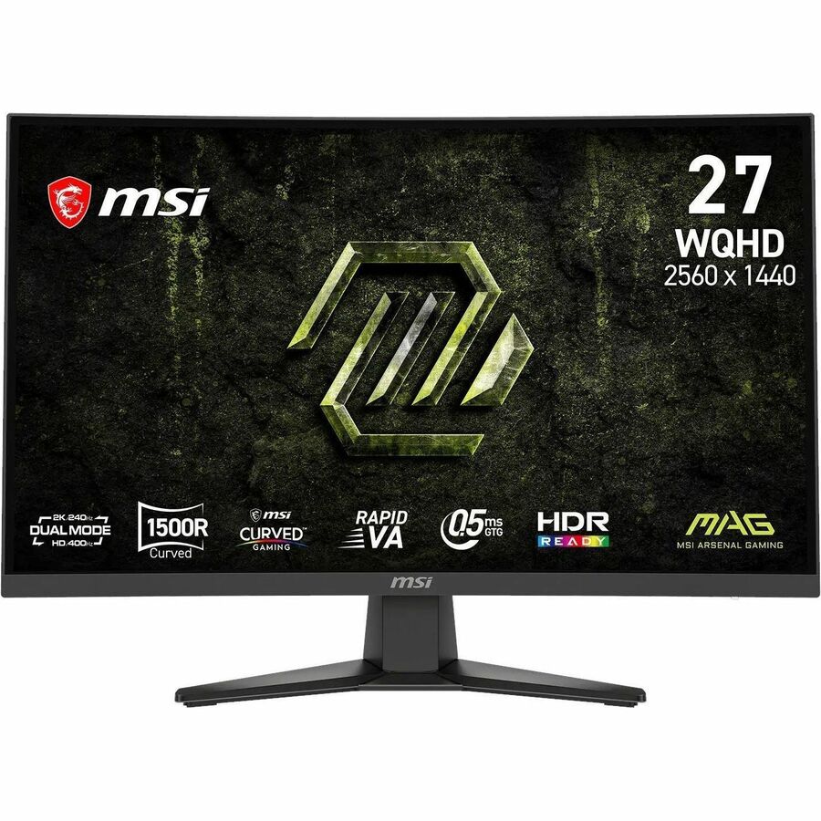 MSI MAG 275CQDF X24 Widescreen Gaming LCD Monitor with 34-Inch Rapid VA Panel and 400Hz Refresh Rate