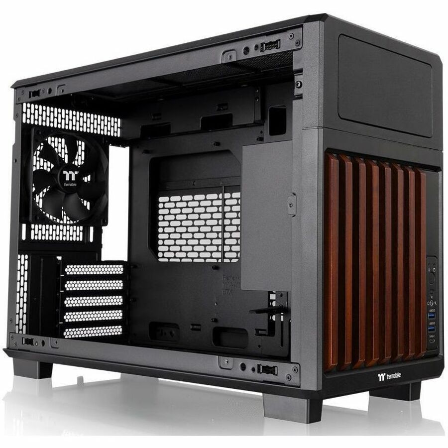 Thermaltake TR200 WS Micro Chassis - Compact Micro-ATX & Mini-ITX Computer Case with 365mm GPU Support and Customizable LCD Display