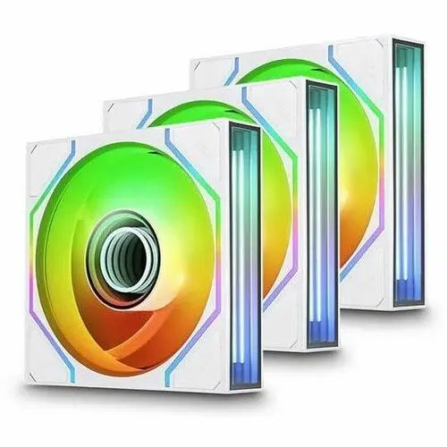 Thermaltake SWAFAN 120 EX INFINITY Snow RGB Cooling Fan with Dual Infinity Mirror Lighting and Swappable Blades