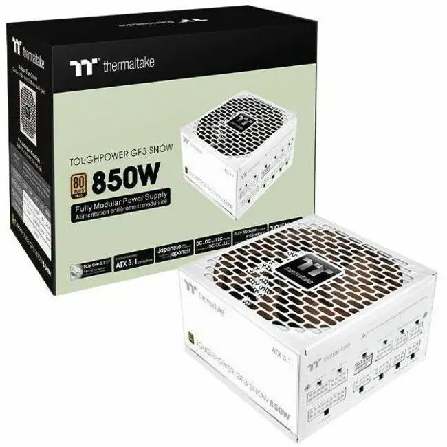 Thermaltake Toughpower GF3 850W Power Supply - ATX 3.1 & PCIe Gen5.1 Compatible, 80 Plus Gold Certified
