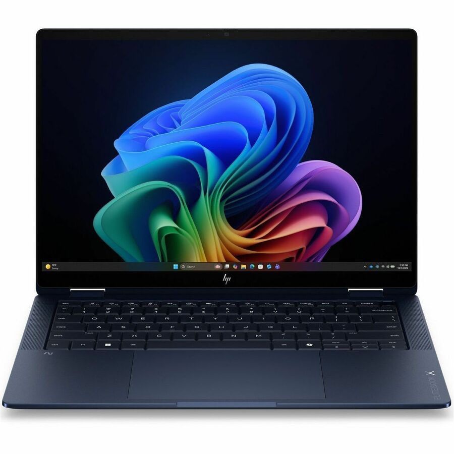 HP EliteBook X Flip G2i 14-inch Convertible Touchscreen Laptop with Intel Core Ultra 7, 32GB RAM, 512GB SSD - Atmospheric Blue