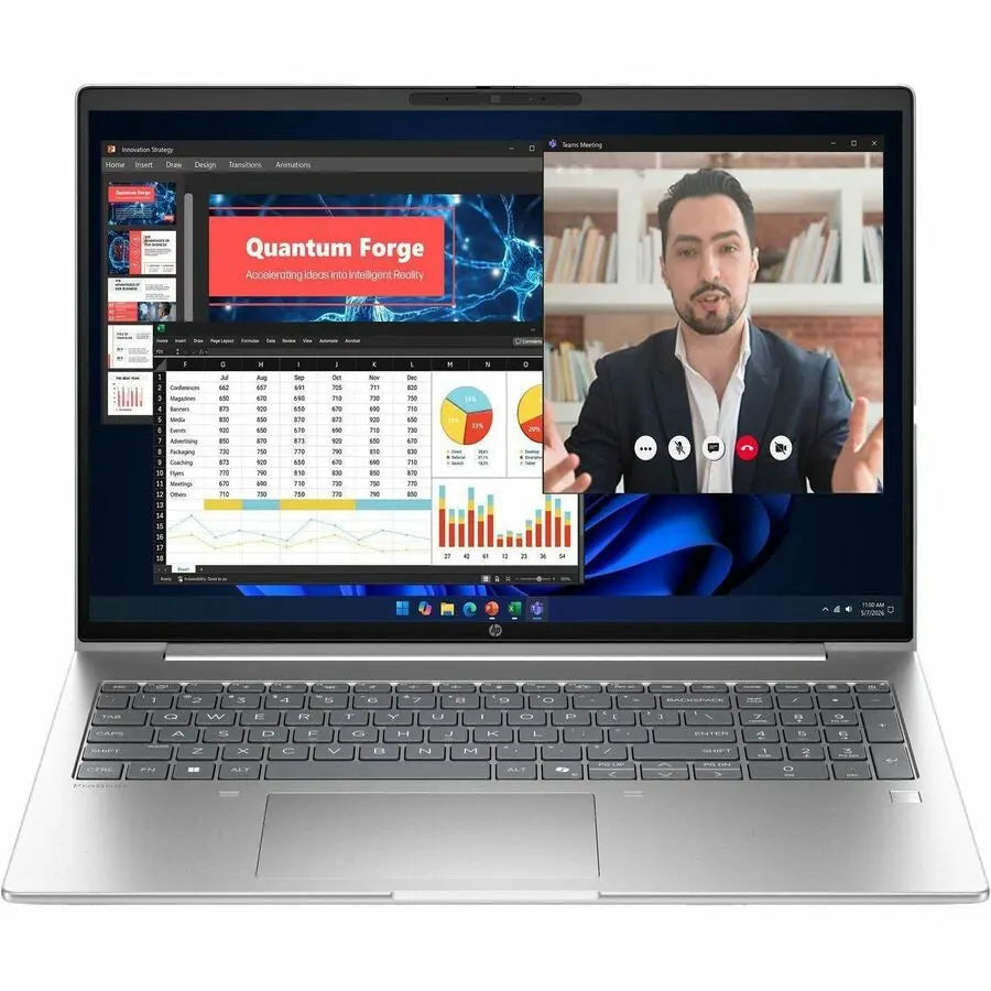 HP ProBook 4 G2a 16-Inch AI-Optimized Notebook with Ryzen AI 7 - Pike Silver Aluminum