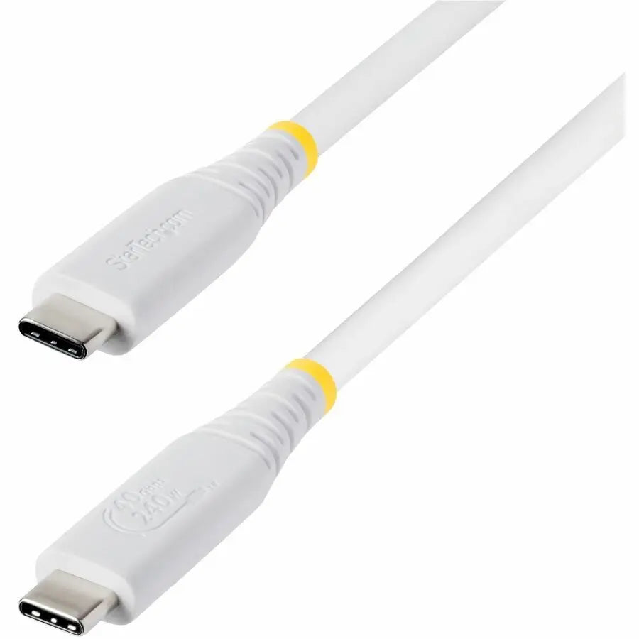 StarTech.com USB4 Cable - 40Gbps, 8K/4K Video, 240W Power Delivery, Certified for Apple M-series MacBooks