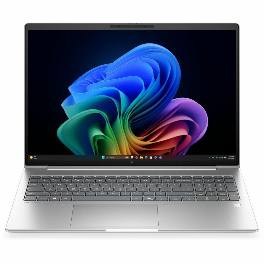 HP EliteBook 6 G2i 16-inch Copilot+ PC Notebook with Intel Core Ultra 5, 16GB RAM, 512GB SSD, Pike Silver Aluminum