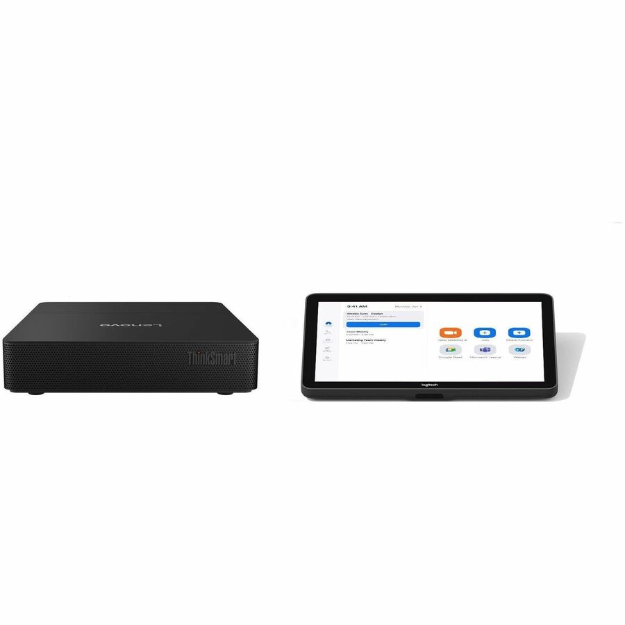 Logitech BASE Zoom Rooms (no AV) with Tap and Lenovo ThinkSmart Core Gen 2 Ultra 7